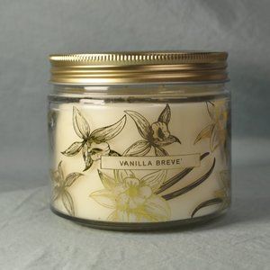 bellevue vanilla breve real jar candle NEW unused (w1050)